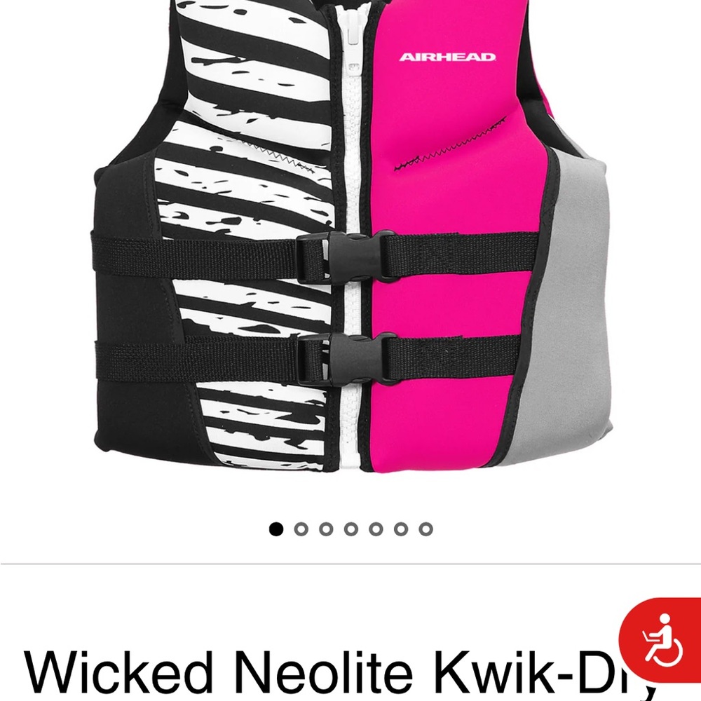 Airhead Pink and Black Life Vest